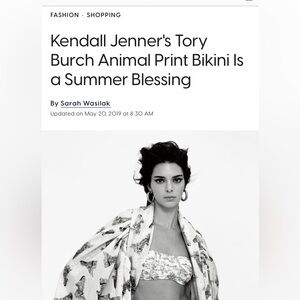 Tory Burch - Animal Print Bikini Top